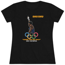 Load image into Gallery viewer, Shu Shu Women&#39;s Olympic Black Tee